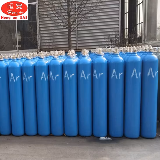 Cilindro de gás argônio líquido com capacidade industrial 50L 200bar de vendas quentes 99,99% puro